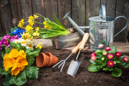 Cubic-yard quote example for a larger garden clearance