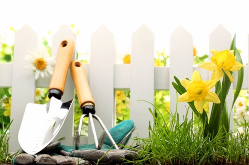Soft planting and lawn design for landscaping in Coney Hall