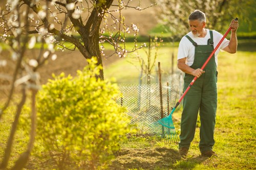 Sorted green waste prepared for recycling in the Bromley area